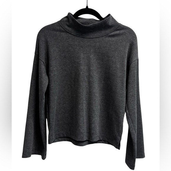 MADEWELL Women’s Wide Sleeve Mockneck Top - Glen Plaid - XS - Picture 1 of 7